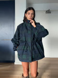 Fongt Set Color Collar Rope Waist Jacket Jacket 2025 Autumn Women's Clothing