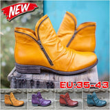 Boots 2020 Spring Genuine Leather Female Short Boots Suede Women Booties British Zipper Retro Trend Women Naked