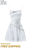 Women Spaghetti Straps Backless Sexy Dress Skinny Bodycon For Women Korean Spring Fashion Elegant Streetwear Party Club