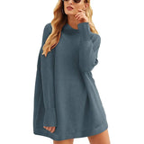 Fongt Only For Fashion Women's Top Jumper Turtleneck Loose Knit Sweater