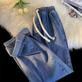 Fongt Jeans Men's New Loose Trend High Street Retro Straight Trousers In Autumn