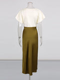 Fongt Temperament Lace Waist Dress 2025 Autumn New V-Necked Ass High-End Thin Dress Women's