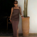 Fongt New Female Temperament Sling Suit Dress Dress Woman