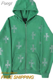 Women's Tracksuit Casual Rhinestone Long Sleeve Hooded Sport Suits Hoodie Sweatshirts and Long Pant Two Piece Sets y2k New