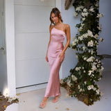 Fongt Sales Of 2026 Spring And Summer New One-Shoulder Sexy Dress To Collect Waist Long Dress
