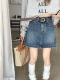 Denim Skirt Women Summer Korean style Street Women Short Skirt Jeans Casual Full Stretch Mini