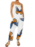 Summer New Fashion Leisure Loose Printed Jumpsuit-Outfit