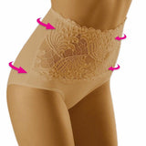 Underwear Women Panties Sexy High-Waist Waves Lace Briefs Cotton Translucent High-Elasticity Female Underpants