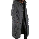 Size 4XL 5XL Autumn Winter Women Sweater Cardigan Twist Oversized Knitted Coat Female Long Cardigans Fashion Jackets