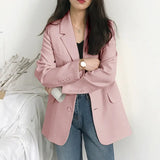 Fongt Jacket Women's Spring And Autumn 2025 New Korean Version Of The Loose Ins Tide Red Set Fried Street Small Suit Top