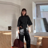 Fongt 2025 Women's Comfortable Casual Solid-Colored Knitted Shirt Jacket