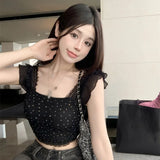 Neck Sleeveless Camisole Temperament FashionKorean Version Women's Top-Outfit