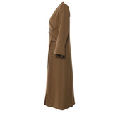 Fongt Autumn And Winter Special Aircraft Process Irregular Structure Long Wind Coat Female 1759