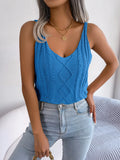 Shooting 2025 Spring And Summer Leisure V Collar Jasmine Hollow Blouse Holiday Knitted Shirt Women's