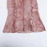 Fongt Spring/Summer Blouse With V-Neck Folding Animal Pattern Printed Women's Long-Sleeved Shirt