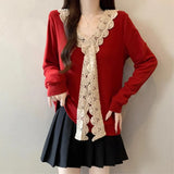 Fongt Three-Dimensional Bow V-Neck Shoulder Knitted Sweater Woman 2025 Autumn Big-Size Fat Mm Super Nice Look And Beautiful Top