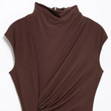 Fongt Homemade New Women's Classic Folded Folded Stubble Dress 46/61/245