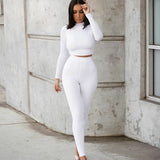 Fongt # 2025 Autumn And Winter New Women's Casual Two-Sleeves Of Sleeves Of Long Sleeve Sports Set