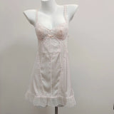 Fongt Pure Lust Lace Lace Pyjamas Summer Women's 2025 New High-End Sling Sexy Simulation Pyjamas Thin