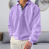 Fongt Explosion Autumn Long Sleeve V-Neck Men's Clips Loose Wear Men's