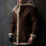 Fongt And Winter Burst Single Fur Collar Collar Thick Coat Embroidered Man Coat European Code Jacket