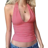 Fongt Cloth Forget Sweet Hot Storm Point Hanging Neck Smear Vest Hottie Design Wooden Ear Hem Repair Sling Sling Coat