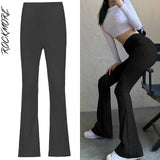 Wide Leg Pants Corduroy High Waist