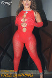 Summer Sexy Diamond Jumpsuits Women Sleeveless Cut Out Mesh Sheer Patchwork Bodycon One Piece Rompers Fitness