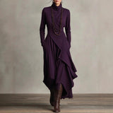Fongt Autumn And Winter New Women's High-Waisted Slacks Solid Color Corduroy Splicing Open Trousers Women