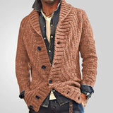 Fongt Men's Wear Autumn And Winter Long-Sleeved Thick Knit Sweater Knitted Jersey Over The Collar Men's Coat Tide