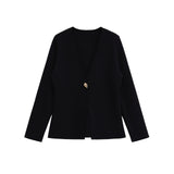 Fongt Homemade New Women's Oceaned Smozy Casual Simple Knitted Coat 4192005