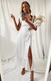 Elegant Fashion Women's Wear Rope Belt Temperament Dress High