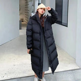 2024 Winter Warm Parka Long Women's Down Jacket Snow Coat Women Hooded Jacket Thicken Warm Elegnat Female Windproof