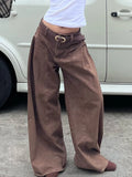 Fongt Made Old Loose Split Jeans Women 2025 Ancient Early Street To Shoot Thin Straight Trousers New Trousers