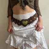 Design Love Buckle Corns Can Adjust Leather Belt 2023 New Summer Waist Accessories-Outfit