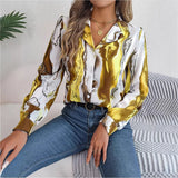 Shooting 2025 Spring And Summer Casual Striped Suit Collar Long-Sleeved Shirt Women's
