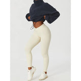 Fongt Loose Rope Zippered Sweater Fashion Hot Girl Dress Thick Sports Coat Peumen Autumn Winter