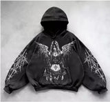 Fongt Wash Hooded Hoodie Hoodie Winter High Street Men And Women With The Same Shirt Top