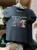 Women Black Graphic T shirts 2023 Summer Fashion O Neck Short Sleeves Printed Tees Female Slim Tops-Outfit