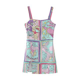 Fongt Women's Printed Hanging Dress 4731