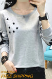 Stars Hoodies Women 2023 Autumn Korean Fashion Pullover Womens Clothing Sweatshirt O-Neck Long Sleeve Sudadera