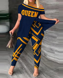 Fongt 2024 Women's Clothing Explosion Two Sets Of Irregular Fashion Trousers