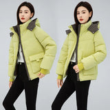 Winter 2024 New Korean Version Loose And Thick Warm Cotton-Padded Coat Cotton-Padded Coat-Outfit