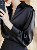 Fongt High-End Feeld Dingy Shirt 2025 Early Spring French Age-Down Mature Shirt Commuting Exquisite Comfortable Top Lady