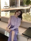 Fongt Xixi 2025 Spring New Thousand Gold Wind Bow Tie With Bottom Shirt Women's Long-Sleeved Top Tide 89202