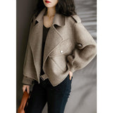 Fongt Wind New Hair Suit Female British Wind Autumn And Winter Small Ocean Gas Loose French Short Coat