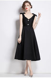 Fongt Luxury Famous Banquet High-End Hepeng Wind Heavy Industry Three-Dimensional Bow Diamond Waist High-End Exquisite Dress