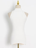 Fongt Waistcoat Women 2025 Spring New Hollow Kinesith Sling Sling Vest