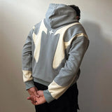 Fongt Hung Punk Hoodie Splicing Hoodie Casual Commuter Top
