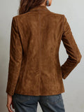 Fongt Women's Women's Jacket Elegance Elegant Vintage Single-Drace Women's Jacket